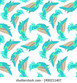 Creative seamless pattern with tropical birds, parrots, leaves and flowers. Trendy texture with hand drawn exotic plants. Swimwear botanical design. Jungle exotic summer print.	