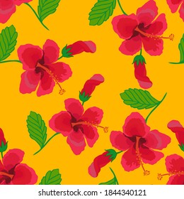 Patrón creativo sin fisuras con hojas tropicales. Patrón de moda con plantas exóticas dibujadas a mano. Diseño botánico de bañador. Impresión veraniega exótica de la jungla.	