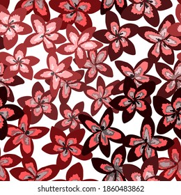 Patrón creativo sin fisuras con hojas tropicales. Patrón de moda con plantas exóticas dibujadas a mano. Diseño botánico de bañador. Impresión veraniega exótica de la jungla.	