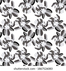 Creative seamless pattern with tropical leaves. Trendy pattern with hand drawn exotic plants. Swimwear botanical design. Jungle exotic summer print.	