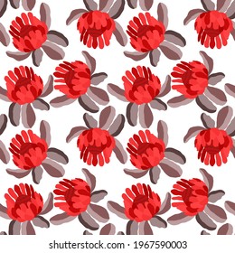 Creative seamless pattern with tropical leaves. Trendy pattern with hand drawn exotic plants. Swimwear botanical design. Jungle exotic summer print.	