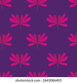Creative seamless pattern with tropical leaves. Trendy hand drawn texture. 
