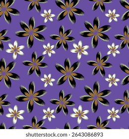 Creative seamless pattern with tropical leaves. Trendy hand drawn texture. 
