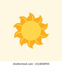 Creative and seamless sun drawing. Vector