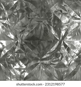 Kreative nahtlose Textur aus Metallfolie in Form eines Quadrats, Vektoreps10