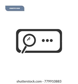 Creative search icon design for mobile application , software and web icon with EPS 10 format