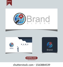 Creative search location concept logo icon vector design