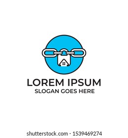 Creative security system logo design template vector eps for property/Real Estate security company, business Or industry purpose ready to use