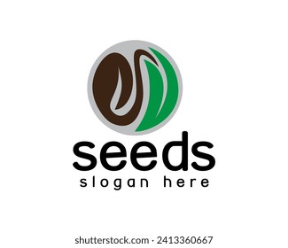 Logo-Design-Vorlage für kreatives Saatgut