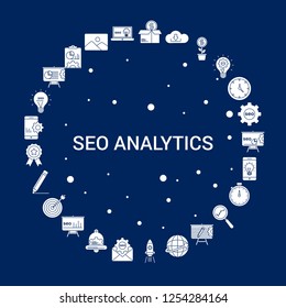 Creative SEO Analytics icon Background