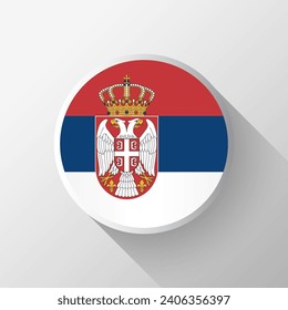 Bandera de Serbia creativa
