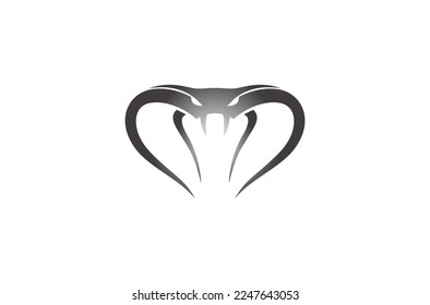 Creative Serpent Cobra Head Logo Design Vector Symbol Illustration	