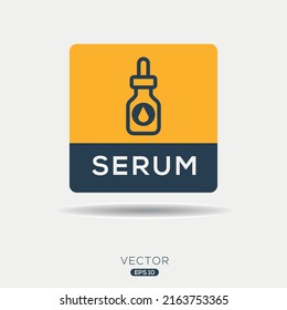 Icono creativo (suero), signo vector.