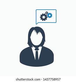 Creative Service Icon. Flat style vector EPS.