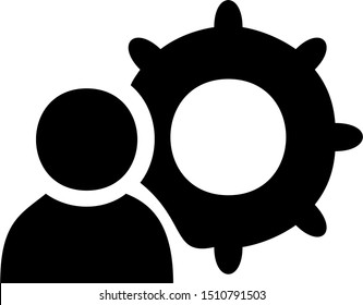 Creative Service Icon. Flat style vector