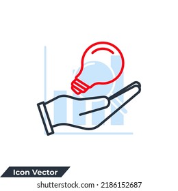 creative service icon logo vector illustration. Propose brilliant idea symbol template for graphic and web design collection