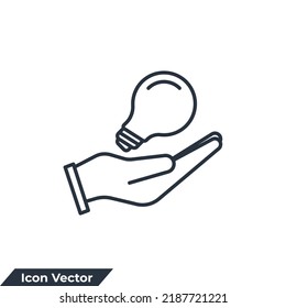creative service icon logo vector illustration. Propose brilliant idea symbol template for graphic and web design collection