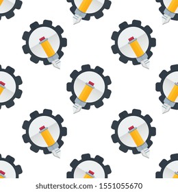 Creative service seamless pattern design, Repeat textile design. Fabric print.