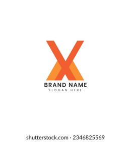 creative set of abstract letter x logo Flat Vector