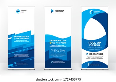 Creative set of advertising banner roll up, creative abstract background, banner for presentations, advertising of products and events, background for a brochure or booklet, advertising background