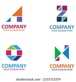 Creative Set Of Business Letter Logo Design