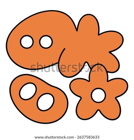 A creative set of hand drawn organic textured shapes. Ideal for modern design, branding, posters, and digital art. Natural flow, earthy style, and abstract forms add uniqueness to visuals.