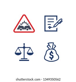 Creative set of icons. Vector image.