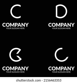 Creative set letter logo design