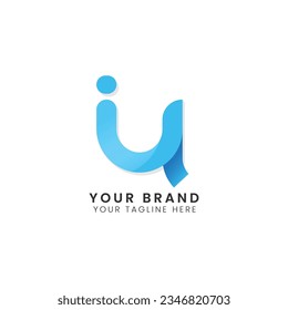 creative set of the modern letter u flat vector Illustration