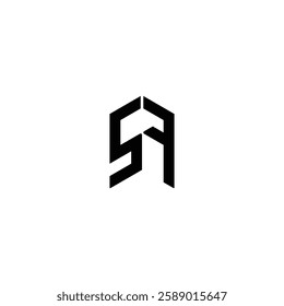 creative sf letter logo design