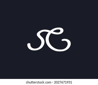 Vector de plantilla de diseño de logotipo de carta Creative SG