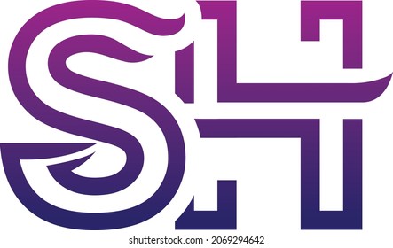 Creative SH logo icon design