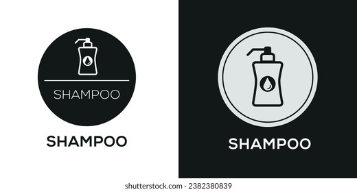 Icono creativo (Shampoo),Signo vectorial.