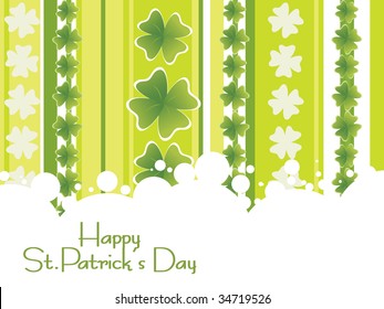 creative shamrock background with artistic pattern