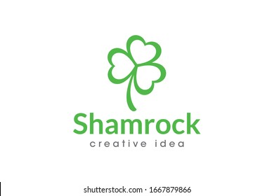 Creative Shamrock Logo Design Template