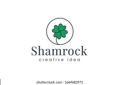 Creative Shamrock Logo Design Template