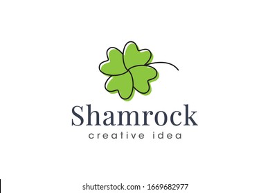 Creative Shamrock Logo Design Template