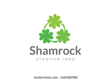 Creative Shamrock Logo Design Template