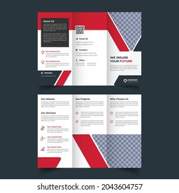 Creative Shape Business, Corporate, Travel, Home Clean, Construction, School Admission, Medical , Health Care, Moving House Service Promotion Trifold Brochure Design 