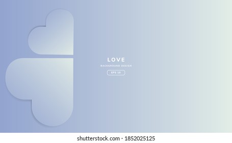 Creative shape love Vector with combination color a pretty, design unique and also interesting, suitable for cover, header, landing, promotion, print, ads, banner, web, social media, posters.