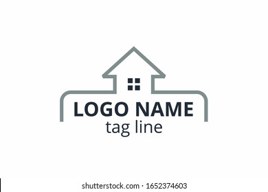 Creative shape structure design. Template icon logo for residential, construction corporate. Or any other company like apartment, villa, estate, house, building.