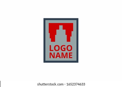 Creative shape structure design. Template icon logo for residential, construction corporate. Or any other company like apartment, villa, estate, house, building.