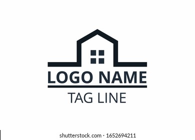 Creative shape structure design. Template icon logo for residential, construction corporate. Or any other company like apartment, villa, estate, house, building.