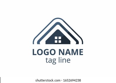 Creative shape structure design. Template icon logo for residential, construction corporate. Or any other company like apartment, villa, estate, house, building.
