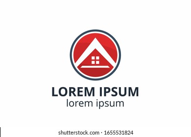 Creative shape structure design. Template icon logo for residential, construction corporate. Or any other company like apartment, villa, estate, house, building.