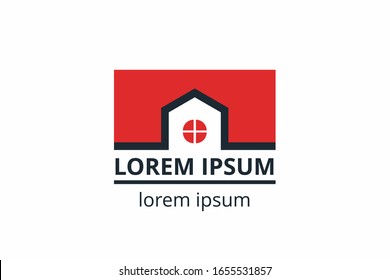 Creative shape structure design. Template icon logo for residential, construction corporate. Or any other company like apartment, villa, estate, house, building.
