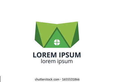 Creative shape structure design. Template icon logo for residential, construction corporate. Or any other company like apartment, villa, estate, house, building.