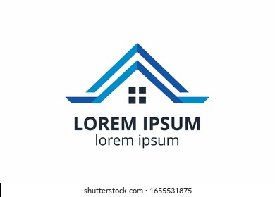 Creative shape structure design. Template icon logo for residential, construction corporate. Or any other company like apartment, villa, estate, house, building.
