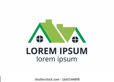 Creative shape structure design. Template icon logo for residential, construction corporate. Or any other company like apartment, villa, estate, house, building.