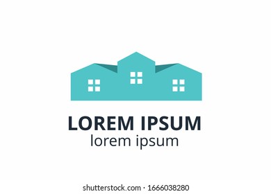 Creative shape structure design. Template icon logo for residential, construction corporate. Or any other company like apartment, villa, estate, house, building.